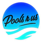 Pools R Us LLC logo and illustration with transparent background